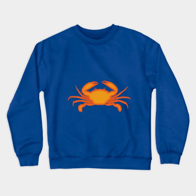 Sunrise crab Crewneck Sweatshirt by KA Textiles and Designs